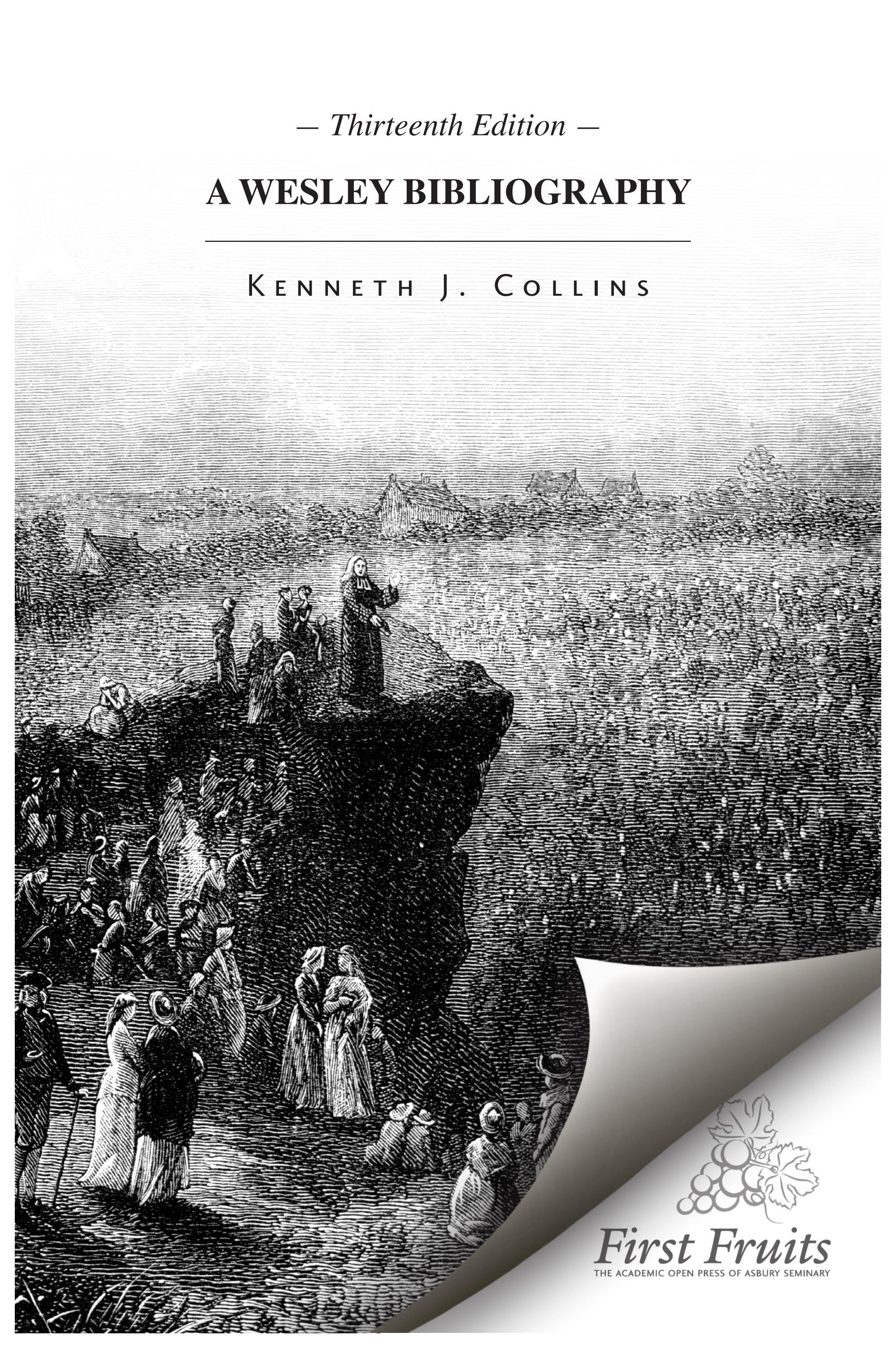 A Wesley Bibliography by First Fruits Press - Issuu